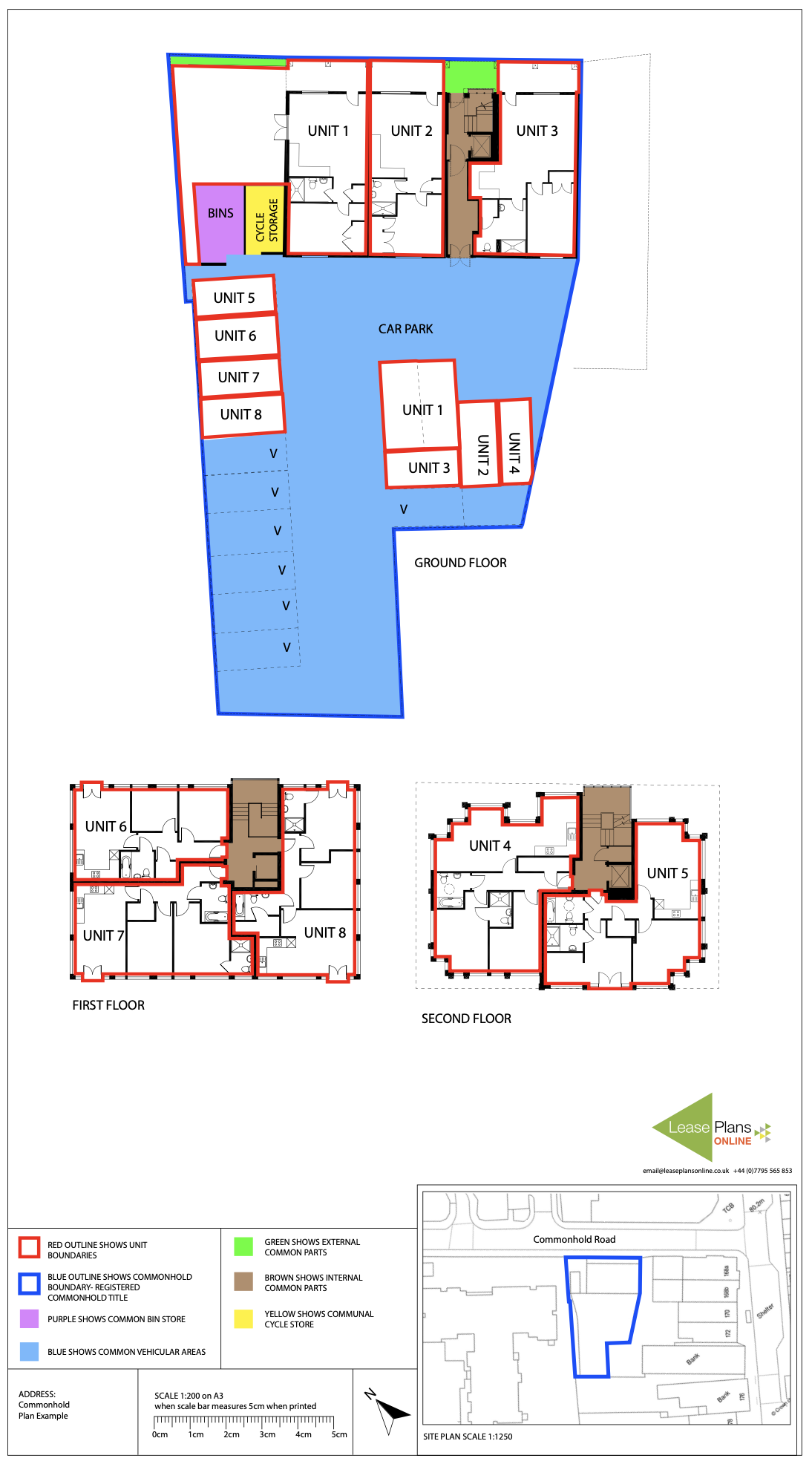 Lease Plans Online Example Commonhold Plan